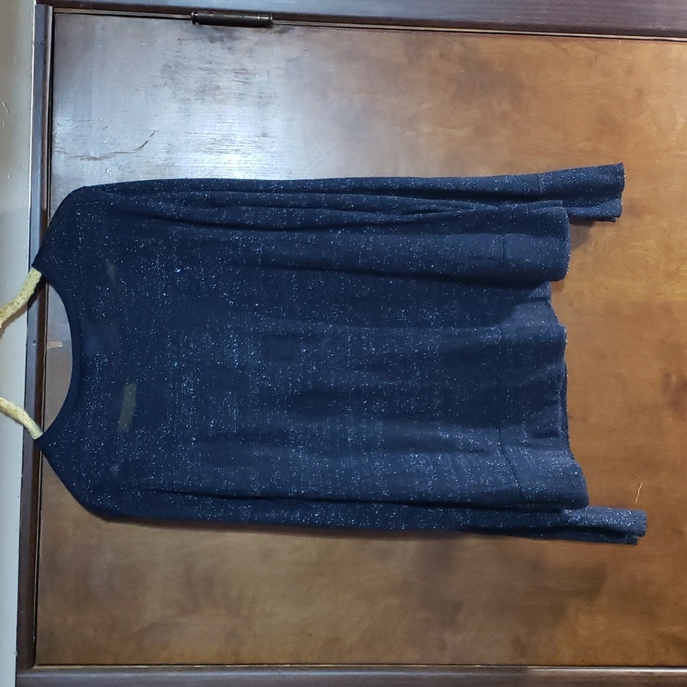 Simply Vera Vera Wang Cardigan Sweater Navy Blue Black Size XL - Picture 5 of 7